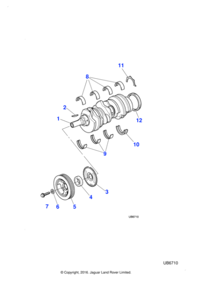 XR85146 - Jaguar Crankshaft oil seal