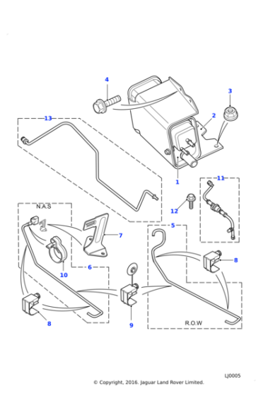 WTB000120 - Land Rover Canister assembly charcoal