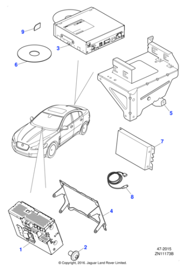 C2Z28942E - Jaguar Touch screen display
