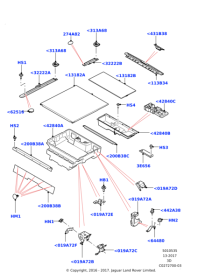 LR082828 - Land Rover Plate - Tailgate Recline