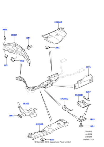 LR013809 - Land Rover Heat Shield