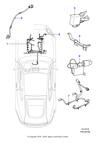 AJ811691 - Jaguar Engine management harness