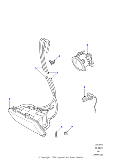 13H8361L - Land Rover Clip