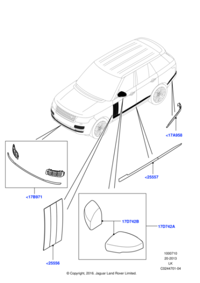 Exterior Trim Pack - Rear Bumper Accents, Dark Atlas, SWB and LWB