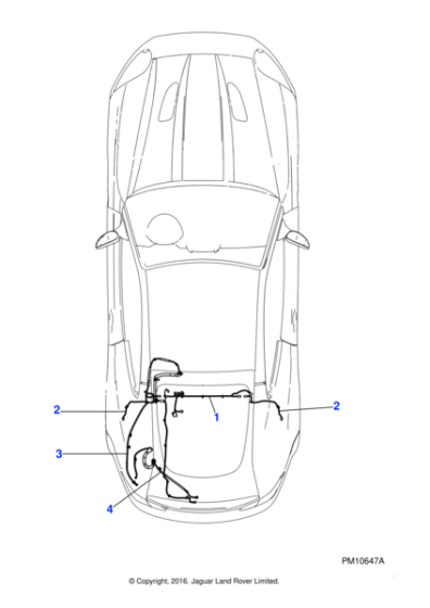 C2P15480 - Jaguar Anti lock brake system harness