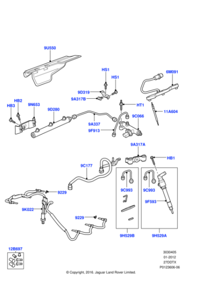 1354290 - Land Rover Pipe - Fuel Return