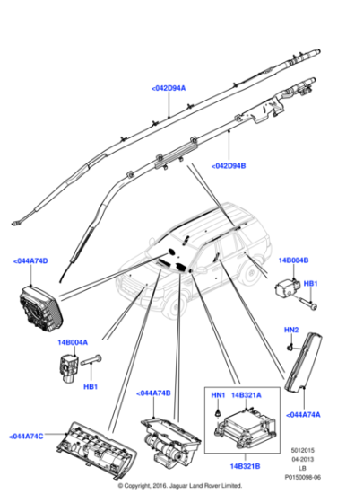 LR018439 - Land Rover Module - Air Bag