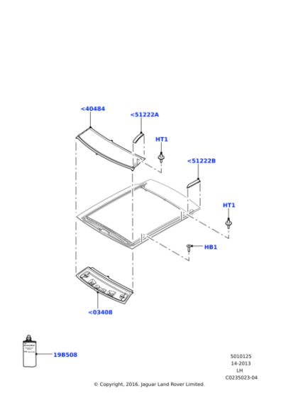LR055428 - Land Rover Weatherstrip