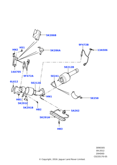 LR067412 - Land Rover Catalytic Converter