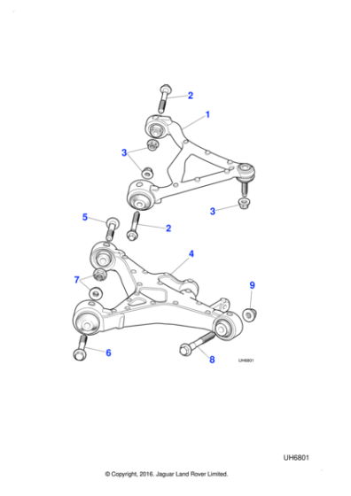 C2P7324 - Jaguar Flange nut