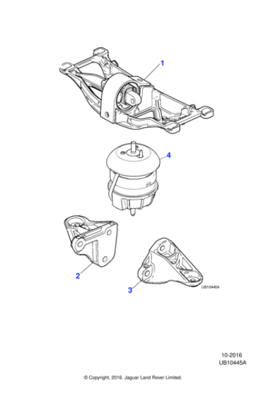 XR847937 - Jaguar Mounting bracket