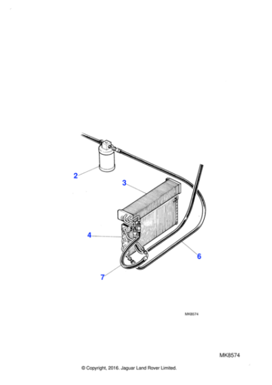 BAC9268 - Jaguar Compressor mounting bracket