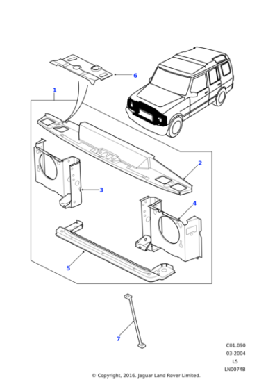 ABJ700031 - Land Rover Crossbrace