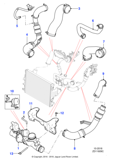 C2Z4535 - Jaguar Air hose