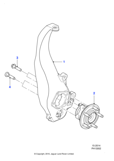 C2P6583 - Jaguar Flange head bolt