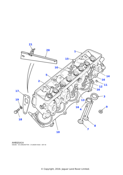 LGJ100900 - Land Rover Guide-cylinder head valve