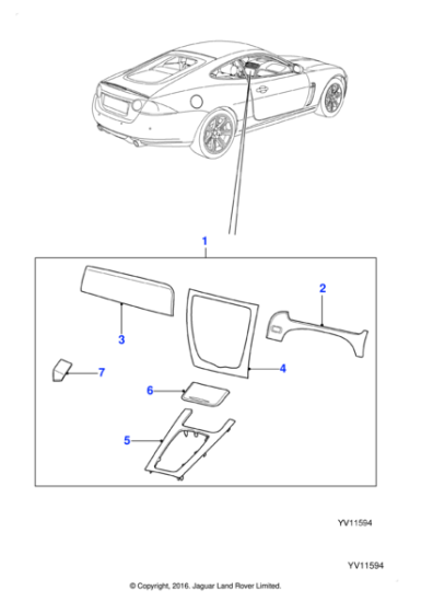 C2P18928 - Jaguar Veneer kit