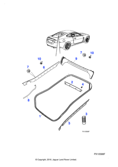 C2P13198 - Jaguar Trim clip