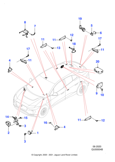 T4N17377 - Jaguar Intrusion sensor