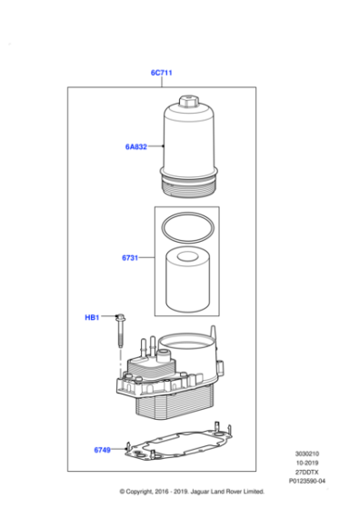 1354253 - Land Rover Cooler - Fuel