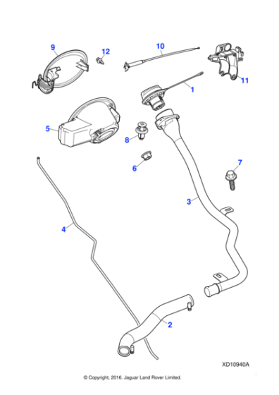 C2D1126 - Jaguar Fuel filler cap