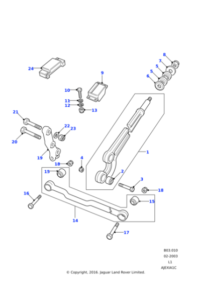 NY608042 - Land Rover Nut - Hex.