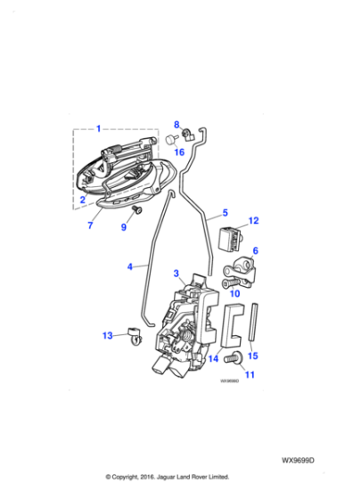C2S30517 - Jaguar Door latch