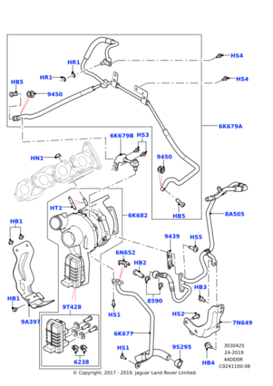LR038044 - Land Rover Turbocharger