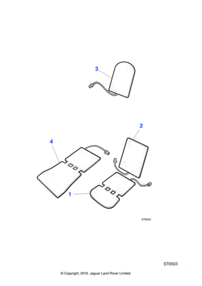 LHF2175AA - Jaguar Seat heater control module