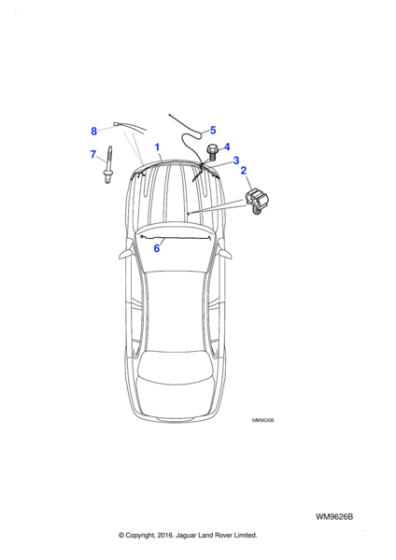 C2S11276 - Jaguar Stud bolt