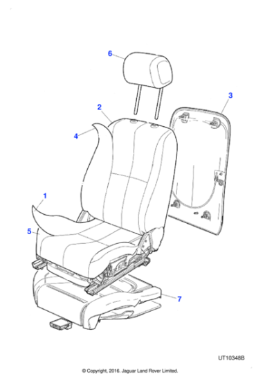 XR836790AGZ - Jaguar Headrest