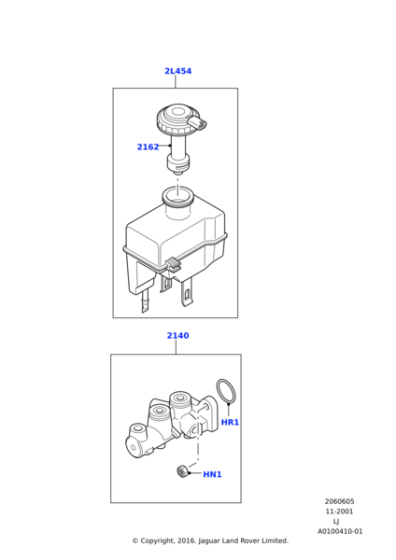 SJY000050 - Land Rover Reservoir - Brake Fluid