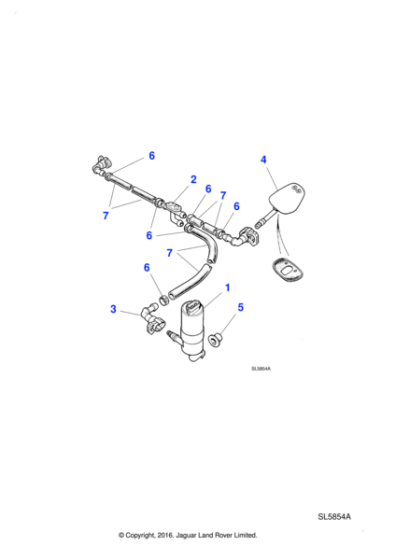 KDF114003 - Jaguar Arrow head pipe clip