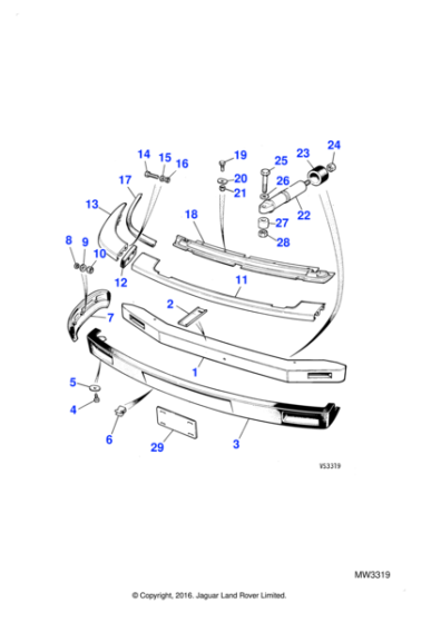 WM604041J - Jaguar Spring washer