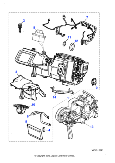 C2C12900 - Jaguar Air conditioning harness