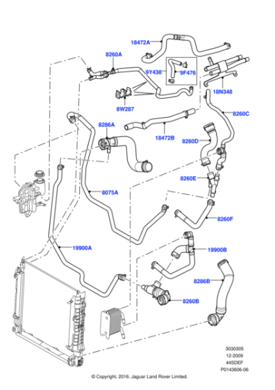 LR006162 - Land Rover Hose