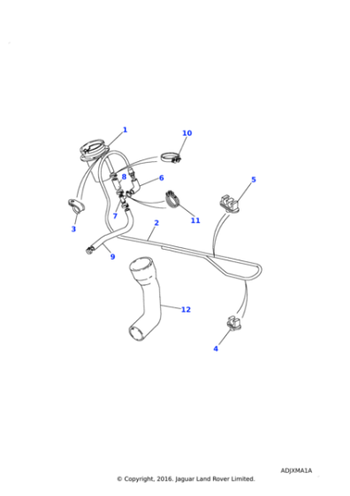 565656 - Land Rover Clip-hose-double wire