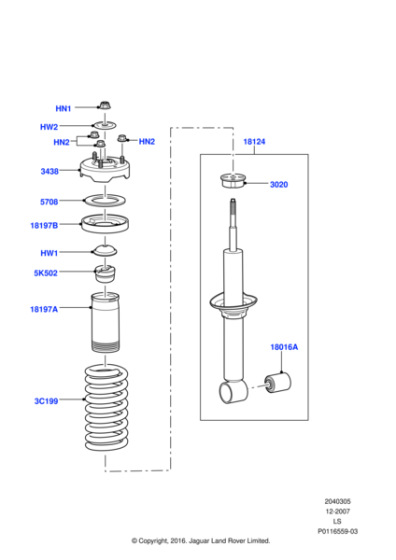 RNB000498 - Land Rover Shock Absorber