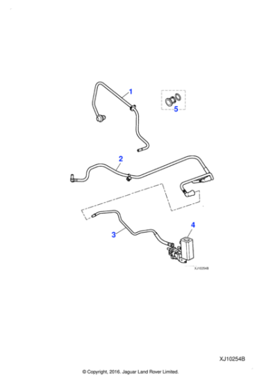 AJ82343 - Jaguar Vapour pipe