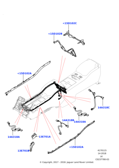 LR035538 - Land Rover Carrier - Light Guide