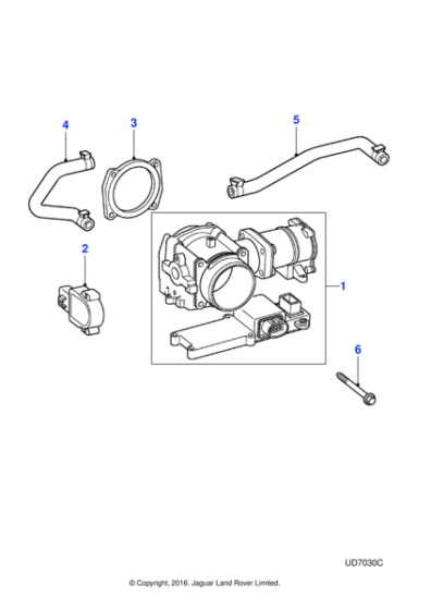 XR831725 - Jaguar Throttle housing