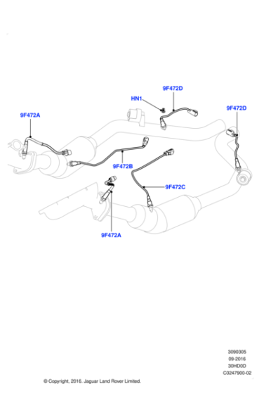 LR136928 - Land Rover Sensor