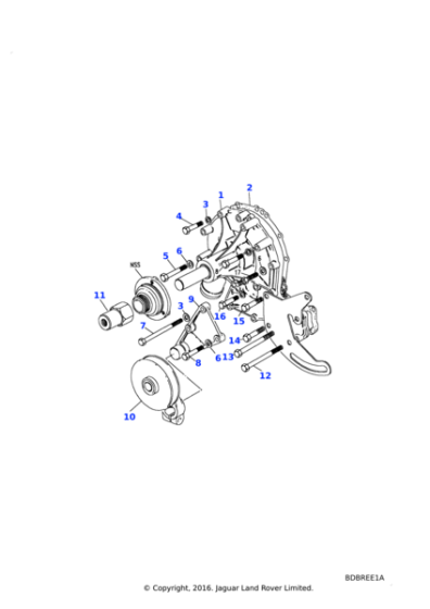 ERR3767 - Land Rover Pulley-tensioner ancillary drive