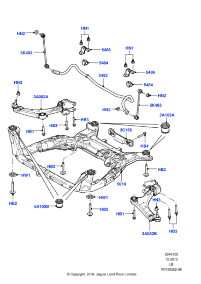 LR024149 - Land Rover Bolt