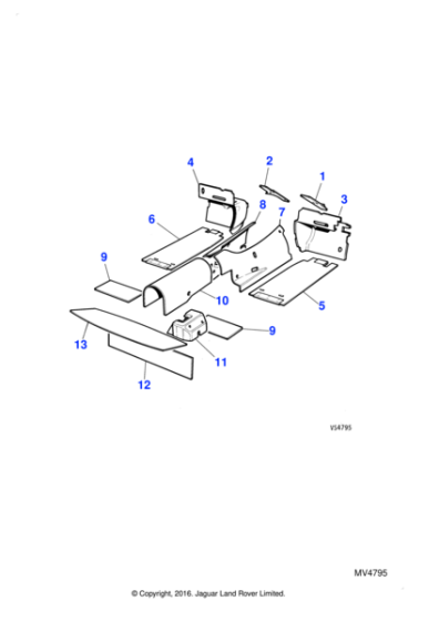 BEC6045 - Jaguar Toeboard insulation