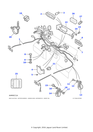 AMR3138 - Land Rover Bracket fusebox