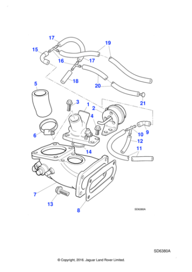 AJ83052 - Jaguar Induction elbow