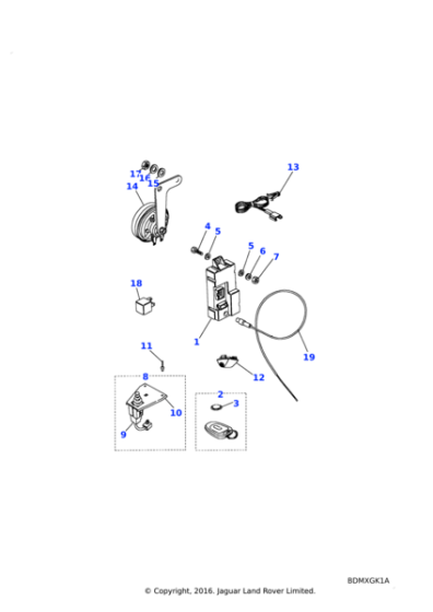 AMR2025 - Land Rover Remote unit-locking system