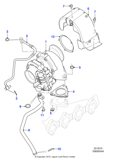JDE39005 - Jaguar Turbocharger