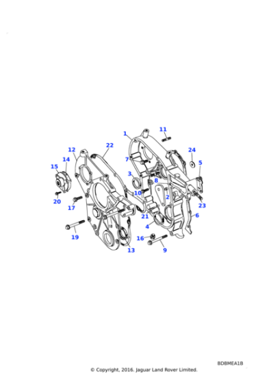 ERR1195 - Land Rover Gasket-timing gear cover plate